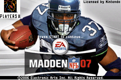 Madden NFL 07